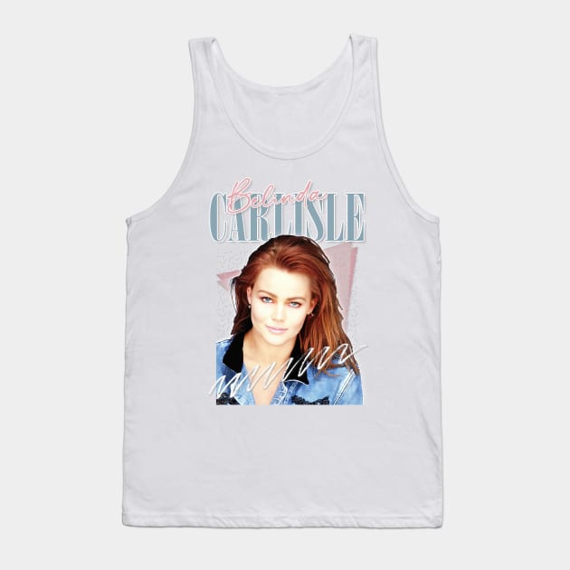 Belinda Carlisle - 80s Aesthetic Fan Design Tank Top by DankFutura